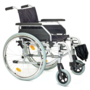 Servomobil Rollstuhl aus Stahl, Sitzbreite 43 - 45 cm, h�henverstellbar, faltbar