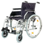 Servomobil Rollstuhl aus Stahl, Sitzbreite 43 - 45 cm, h�henverstellbar, faltbar
