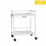 Quickstar Beistellwagen, Ger�tetisch, 64 cm breit, 81 cm hoch, 1 Stahl Schublade