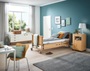 Dali Elektro Pflegebett m. Metall-Lamellen-Liegefl�che, Seitensicherung aus Holz