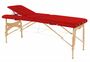 Behandlungsliege, Massageliege, Liege klappbar, mobil, H�he 57-85 cm, aus Holz