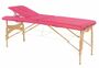 Behandlungsliege, Massageliege, Liege klappbar, mobil, H�he 57-85 cm, aus Holz