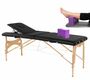 Behandlungsliege, Massageliege, Liege klappbar, Holz + BodyBlock Lagerungshilfe