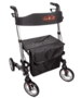 Leichter Reise-Rollator aus Aluminium - faltbar mit Sitz & Tasche, silber  