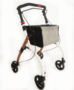Indoor-Rollator mit Tablett & Tasche - elegante Halbholzoptik f�r den Innenbereich  