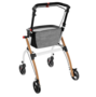Indoor-Rollator mit Tablett & Tasche - elegante Halbholzoptik f�r den Innenbereich  