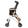 Indoor-Rollator mit Tablett & Tasche - elegante Halbholzoptik f�r den Innenbereich  