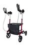 Arthritis Rollator - faltbarer Aluminium-Rollator mit Sitz, Rot  