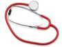 Flachkopf Stethoskop rot, f�r Arzt, Praxis, Krankenhaus 