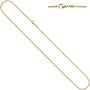 Erbskette 333 Gelbgold 2,5 mm 50 cm Gold Kette Halskette Karabiner 