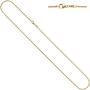 Erbskette 333 Gelbgold 1,5 mm 40 cm Gold Kette Halskette Karabiner