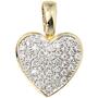 Anh�nger Herz 585 Gold Gelbgold 42 Diamanten Brillanten 0,25 ct.