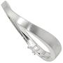 Armreif Armband 925 Sterling Silber mattiert Klappverschluss 