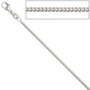 Panzerkette 925 Silber 1,7 mm 36 cm Halskette Karabiner 