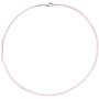 Collier Halskette Seide rose 42 cm - 2,8 mm, Verschluss 925 Silber 