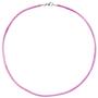 Collier Halskette Seide pink 42 cm - 2,8 mm, Verschluss 925 Silber 