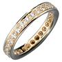 Memory Ring 585 Gelbgold mit Diamanten rundum Memoryring (Gr��e: 58) 