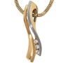 Anh�nger 585 Gold Gelbgold bicolor matt 3 Diamanten Brillanten
