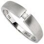 Damen Ring 585 Gold Wei�gold matt 1 Diamant Brillant 0,05ct. (Gr��e: 50)