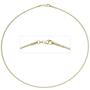Halsreif 333 Gelbgold 1,5 mm 42 cm Halskette Goldhalsreif Karabiner 