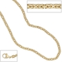 K�nigskette 333 Gelbgold 3,2 mm 42 cm Halskette goldkette Karabiner