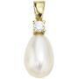 Anh�nger 333 Gelbgold 1 S��wasser Perle 1 Zirkonia Perlen Anh�nger