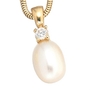 Anh�nger 333 Gelbgold 1 S��wasser Perle 1 Zirkonia Perlen Anh�nger