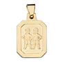 Anh�nger Sternzeichen Zwilling aus 333 Gelbgold matt 