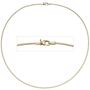 Halsreif 585 Gelbgold 1,1 mm 50 cm Halskette goldhalsreif Karabiner