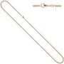 Panzerkette 585 Rotgold 2 mm 45 cm Halskette Karabiner