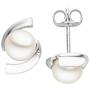 Ohrstecker 333 Wei�gold 2 S��wasserperlen Perlen Ohrringe 