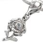 Einhnger Charm Rose 925 Sterling Silber rhodiniert 1 Zirkonia 