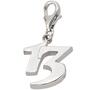 Einh�nger Charm 13 Dreizehn 925 Sterling Silber rhodiniert 