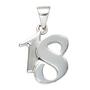 Anh�nger 18 Achtzehn 925 Sterling Silber massiv rhodiniert