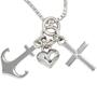 Kinder Anh�nger Glaube Liebe Hoffnung 925 Sterling Silber Kinderanh�nger