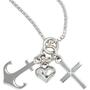 Kinder Anh�nger Glaube Liebe Hoffnung 925 Sterling Silber Kinderanh�nger