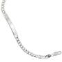 Schildband 925 Sterling Silber 19 cm - 6 mm Gravur Armband Karabiner