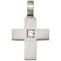 Anh�nger Kreuz 950 Platin 1 Diamant 0,06 ct. Kreuz Anh�nger