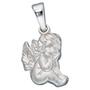 Kinder Anh�nger Engel Schutzengel 925 Sterling Silber mattiert Kinderanh�nger