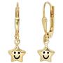 Kinder Boutons Stern 333 Gold Gelbgold Ohrringe Ohrh�nge