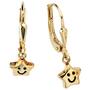 Kinder Boutons Stern 333 Gold Gelbgold Ohrringe Ohrh�nge