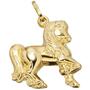 Kinder Anh�nger Pferd 333 Gold Gelbgold Pferdeanh�nger