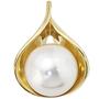 Anh�nger aus 585 Gelbgold 1 S��wasser Perle Perlen Anh�nger
