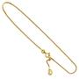 Fu�kettchen Fu�kette 333 Gold Gelbgold 2 Zirkonia 25 cm Federring