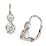 Boutons 333 Wei�gold 4 Zirkonia Ohrringe Ohrh�nger Goldohrringe 