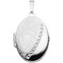 Medaillon oval 925 Sterling Silber eismatt Anh�nger zum �ffnen 