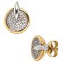Ohrstecker 585 Gelbgold Wei�gold bicolor 60 Diamanten Brillanten