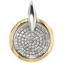 Anh�nger rund 585 Gelbgold Wei�gold bicolor 91 Diamanten Brillanten