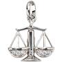 Anh�nger Sternzeichen Waage 925 Silber mit Zirkonia 