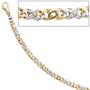 Armband 585 Gold Gelbgold Wei�gold bicolor 16 Diamanten Brillanten 18,5 cm